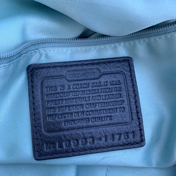 Coach Signature hobo handbag BLACK - Picture 6 of 7